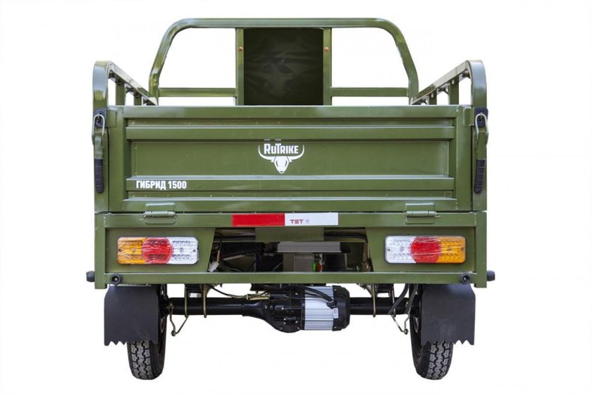 Грузовой электрический трицикл rutrike гибрид 1500