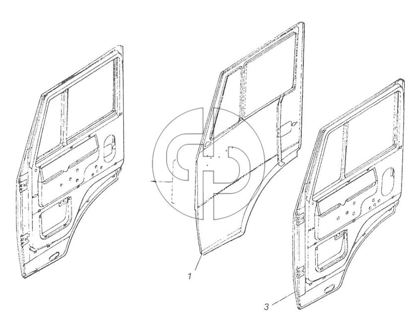 Дверь правая КАМАЗ 5320