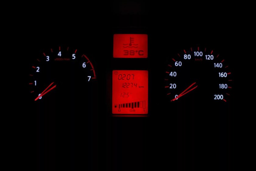 Пересвет панели Датсун