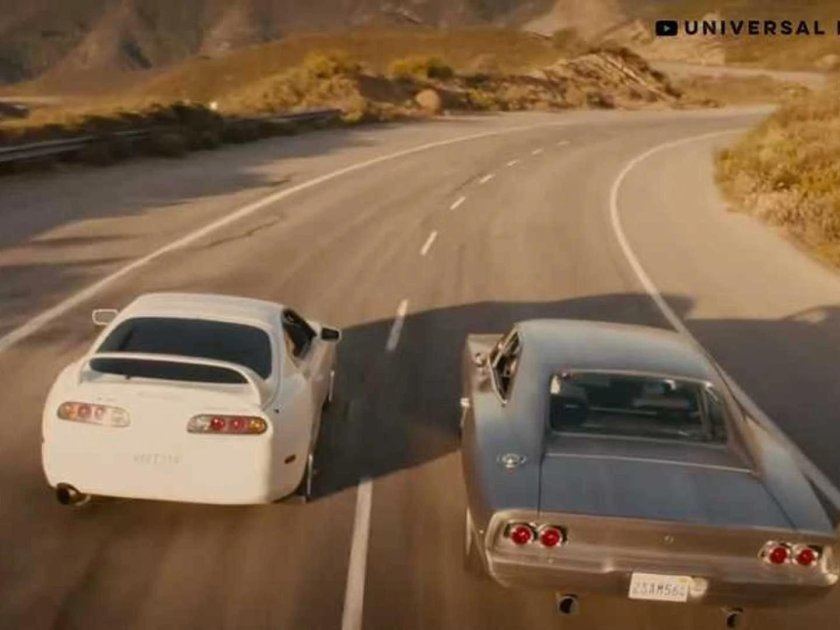 Пол Уокер в финале Форсаж 7