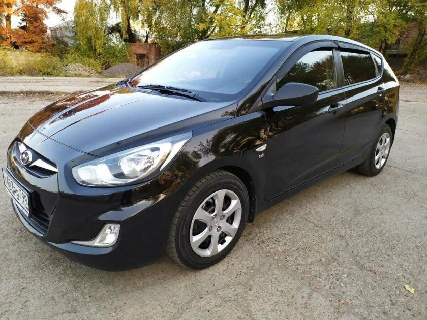 Хендай Солярис 2014 черный