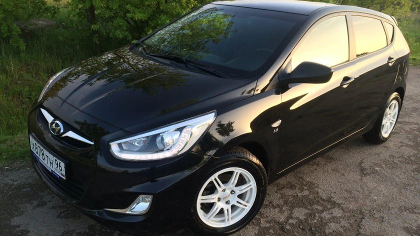 Хендай Солярис хэтчбек черный