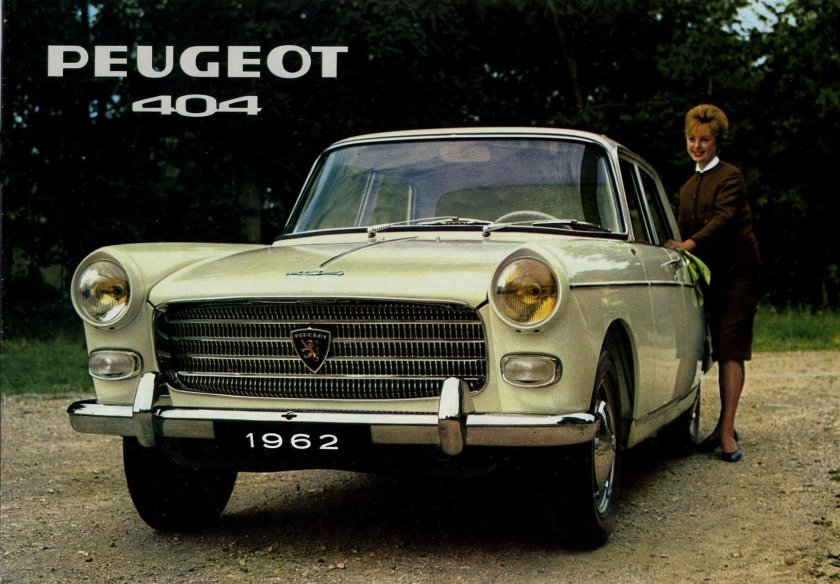 1962 Peugeot 404 Brochure