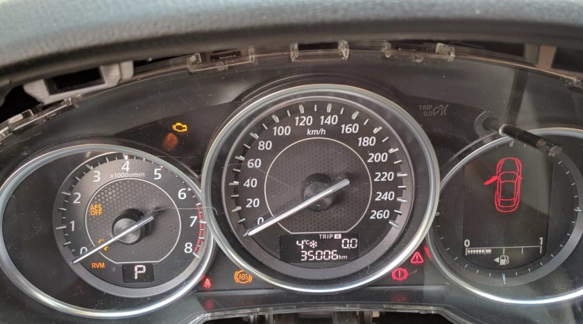 Mazda CX 5 приборная панель индикаторы