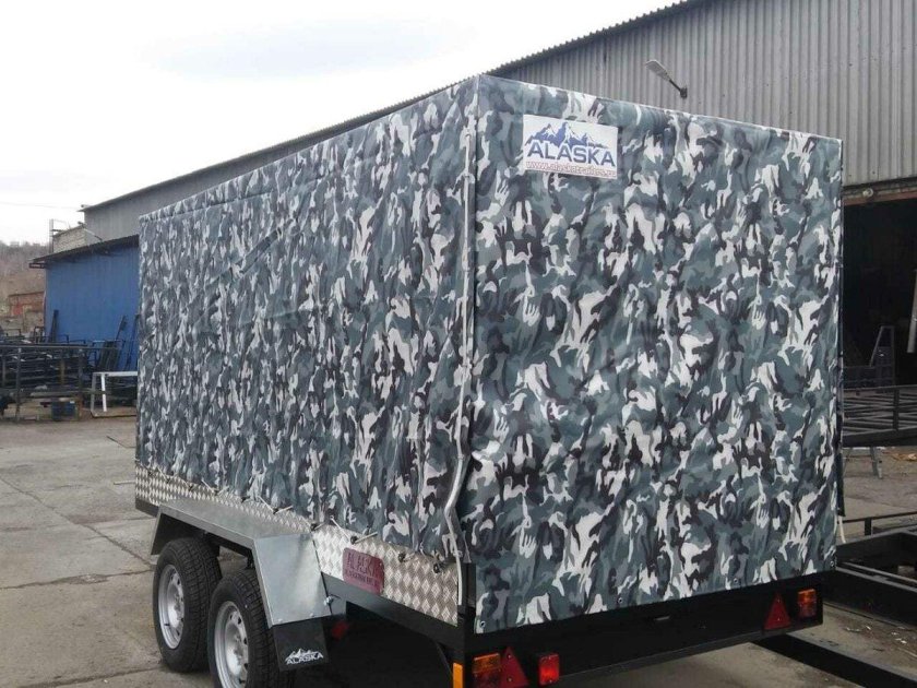 Тент на прицеп камуфляж