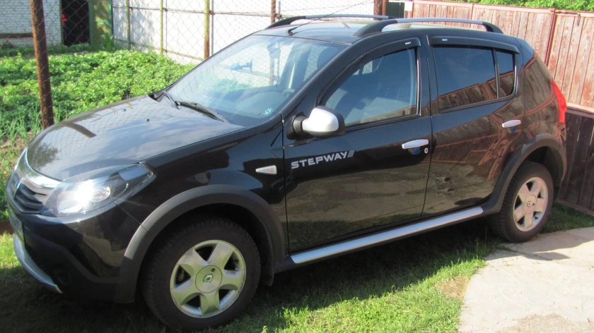 Рено Сандеро 2012 черный