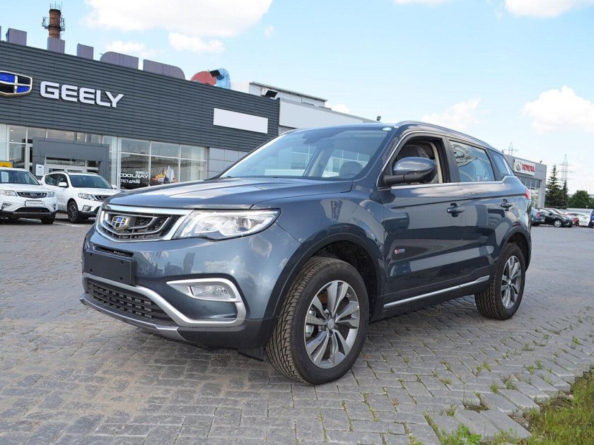 Geely Atlas 2021 серый