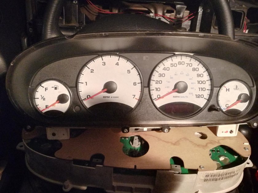 Индикаторы приборной панели Крайслер Себринг