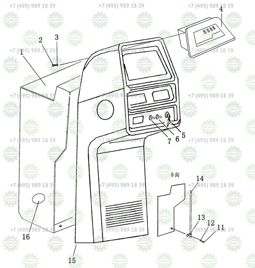 Панель приборов Shantui sd16