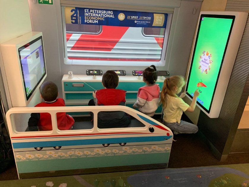 Семейный вагон в Сапсане Санкт-Петербург Москва