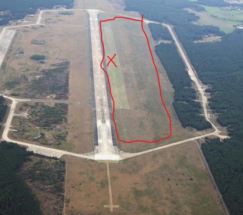 Грунтовая взлетно-посадочная полоса