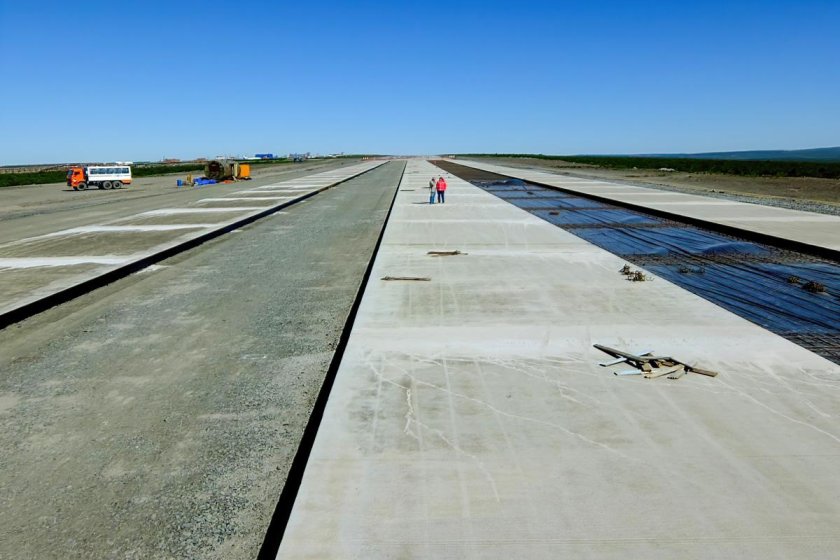 Покрытие взлетной полосы