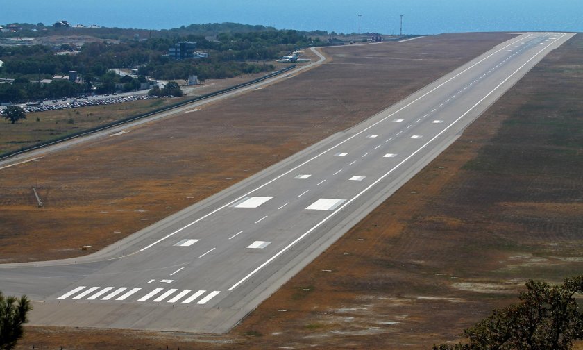 Аэропорт Геленджик Взлетная полоса