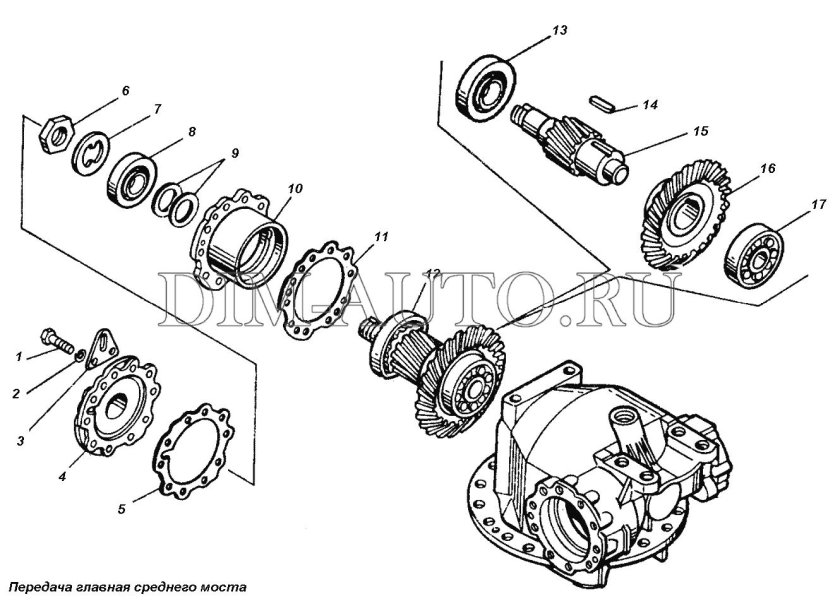 Шестерня блокировки редуктора КАМАЗ 65115