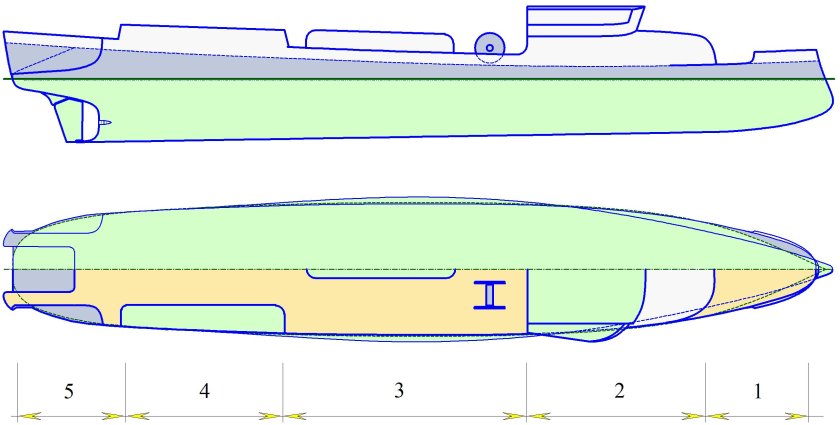 Надводная часть судна