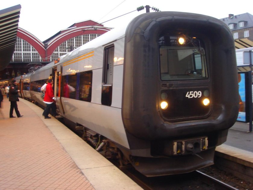 Электричка в Дании