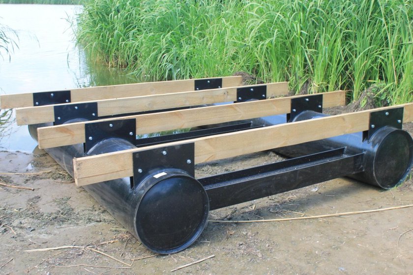 Понтон из труб ПНД 315мм