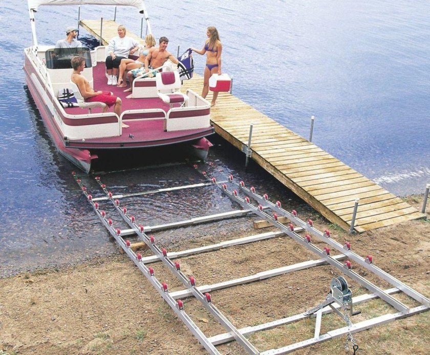 Понтонный плот катамаран