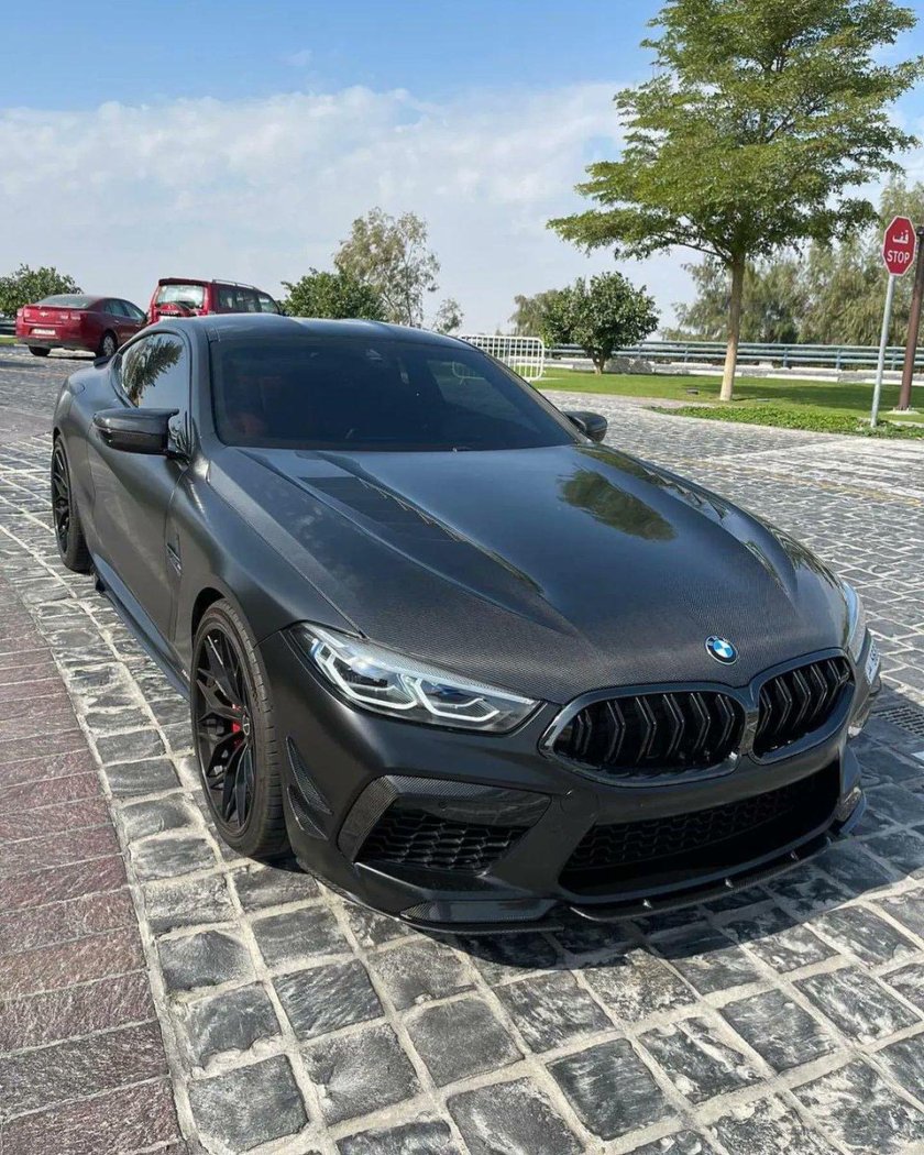 BMW m8 Competition Black Matte