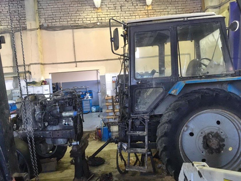 Разобранный трактор МТЗ 82