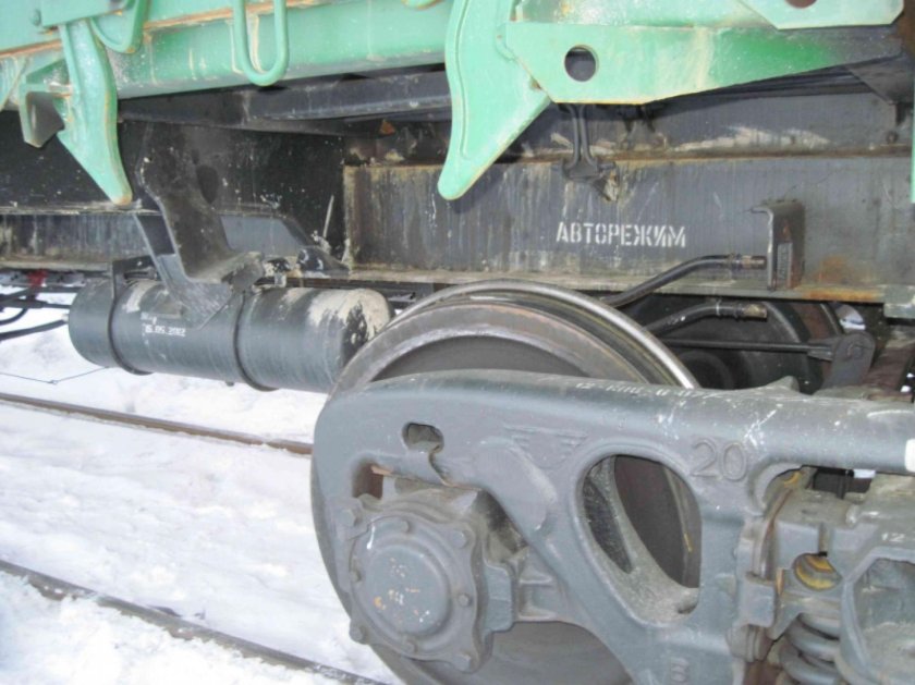 Балка авторежима на вагоне