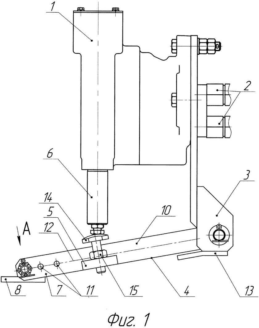 Балочка авторежима грузового вагона чертеж