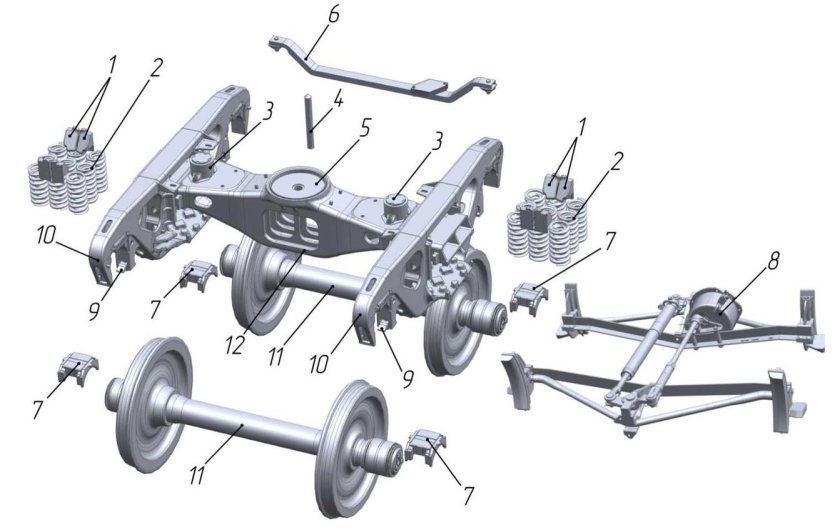 Тележка грузового вагона 18-9855