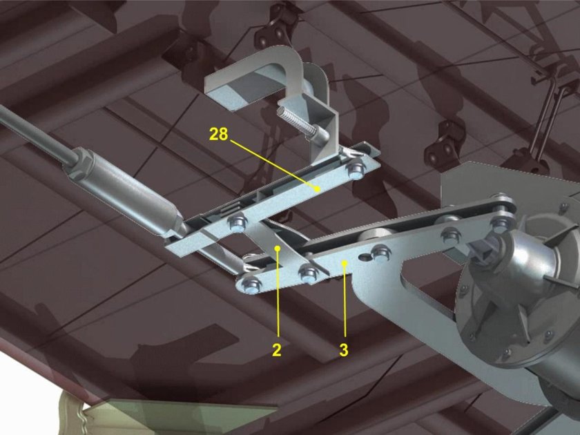 Рычажная тормозная система вагона