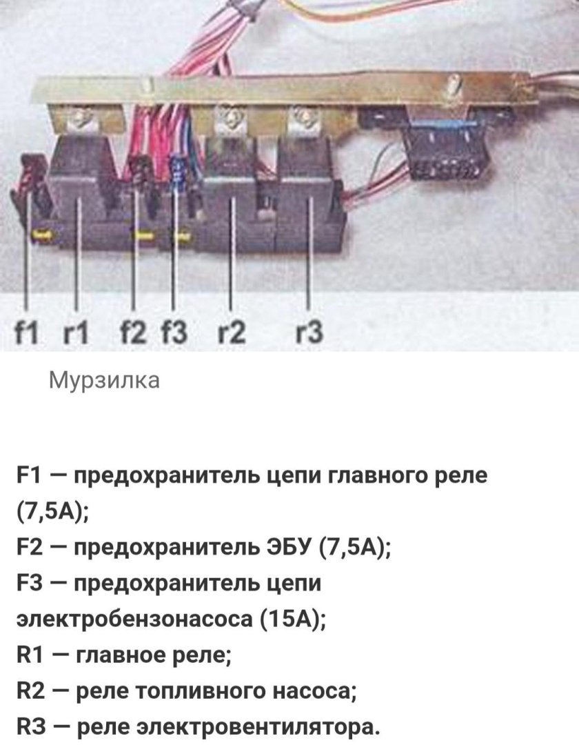 Блок реле бензонасоса ВАЗ 2107