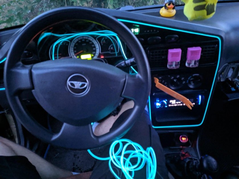 Дэу Нексия n150 холодный неон