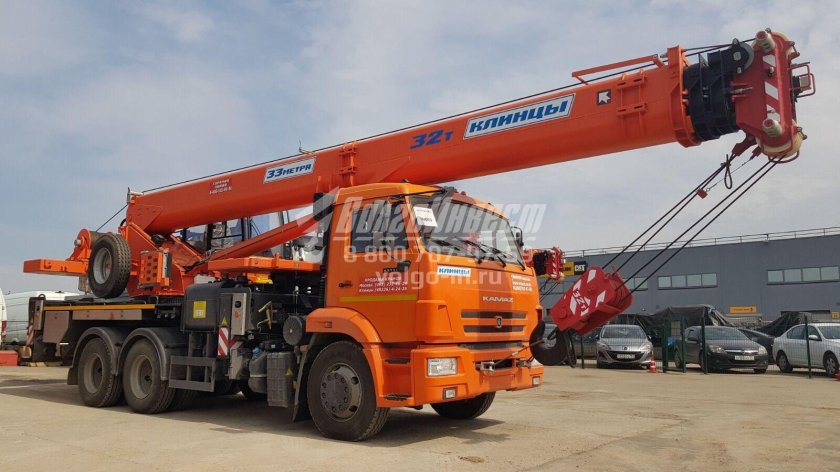 КАМАЗ кран 32 тонны военный