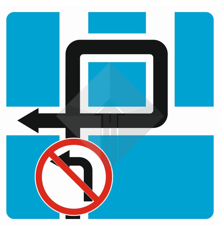 Дорожные знаки квадратные