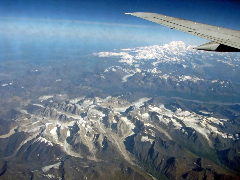 Гималаи с самолета Афганистан