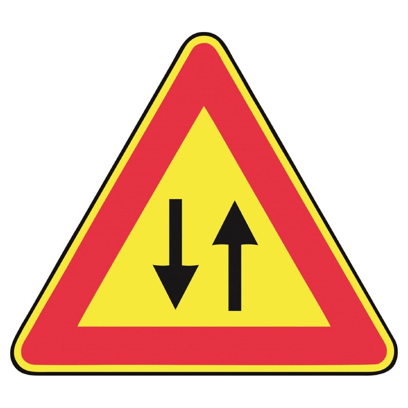 Треугольные дорожные знаки
