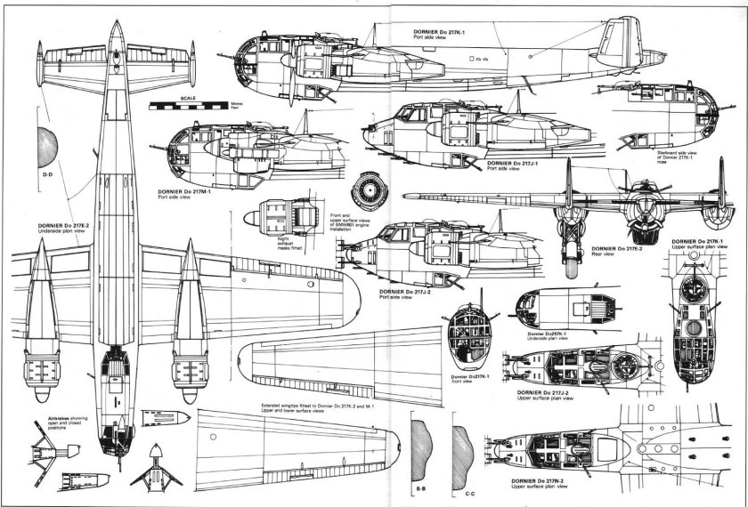 Dornier do 17 чертежи