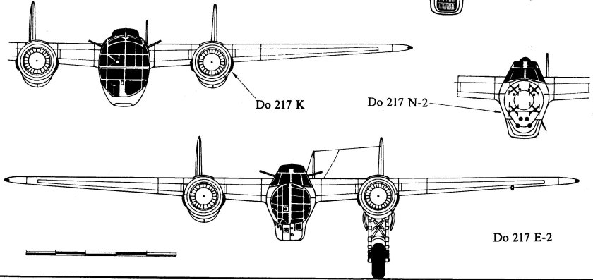 Чертежи Dornier "do-17", бомбардировщик