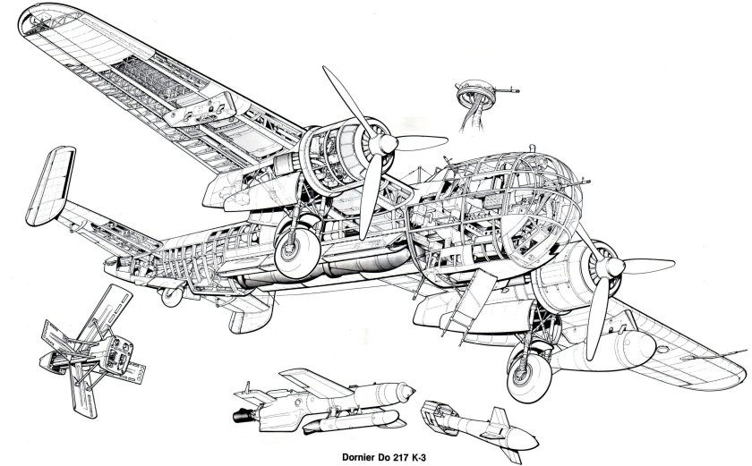 Чертежи Dornier "do-17", бомбардировщик