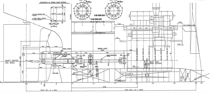 Валопровод судна чертеж