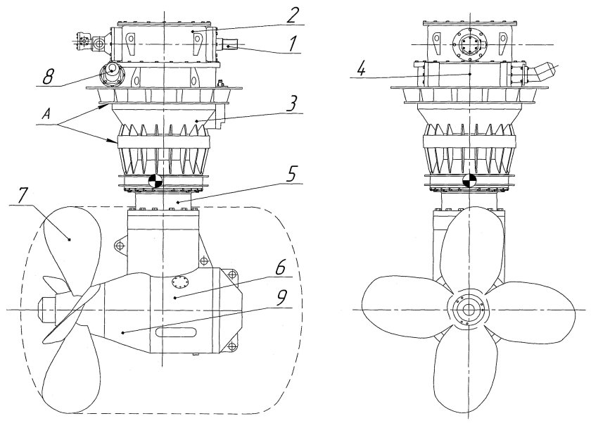 Винто-рулевая колонка ДРК-2500