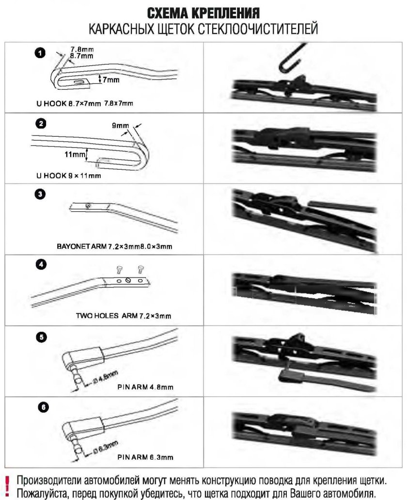 Адаптер щетки стеклоочистителя ВАЗ 2101