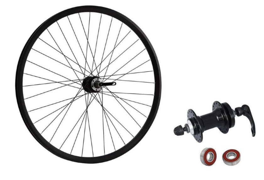 Колесо 26" переднее алюм. Двойн. Обод, алюм. Втулка с Пром.подшипниками