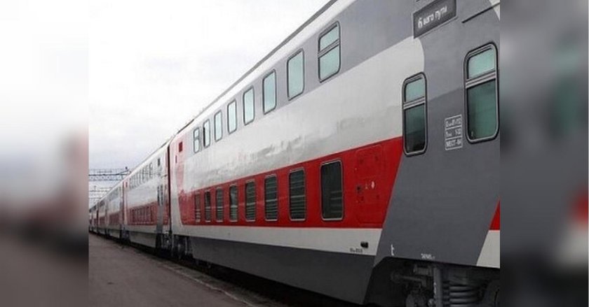 Поезд Пальмира двухэтажный Санкт-Петербург