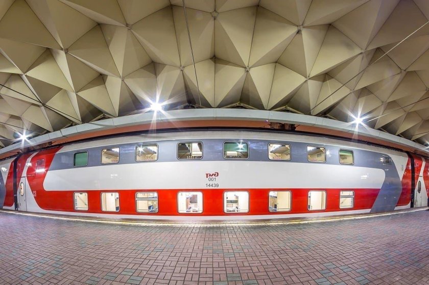 РЖД двухэтажный поезд Чебоксары Москва