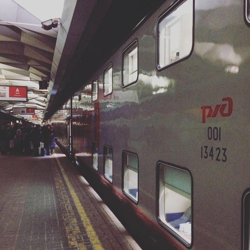 Двухэтажный поезд Москва Санкт-Петербург