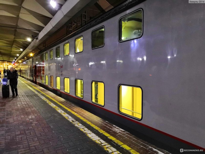 2 Этажный поезд Санкт-Петербург Москва