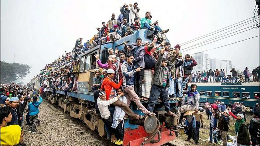 Поезд в Индии