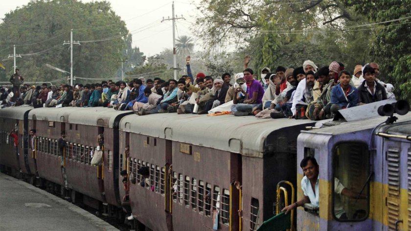Поезд в Индии