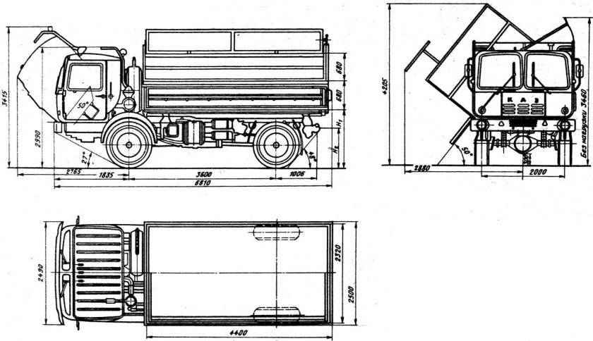 Каз 4540 габариты