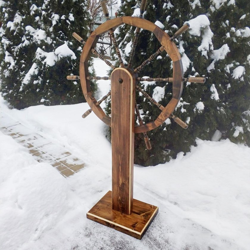 Штурвал на стойке