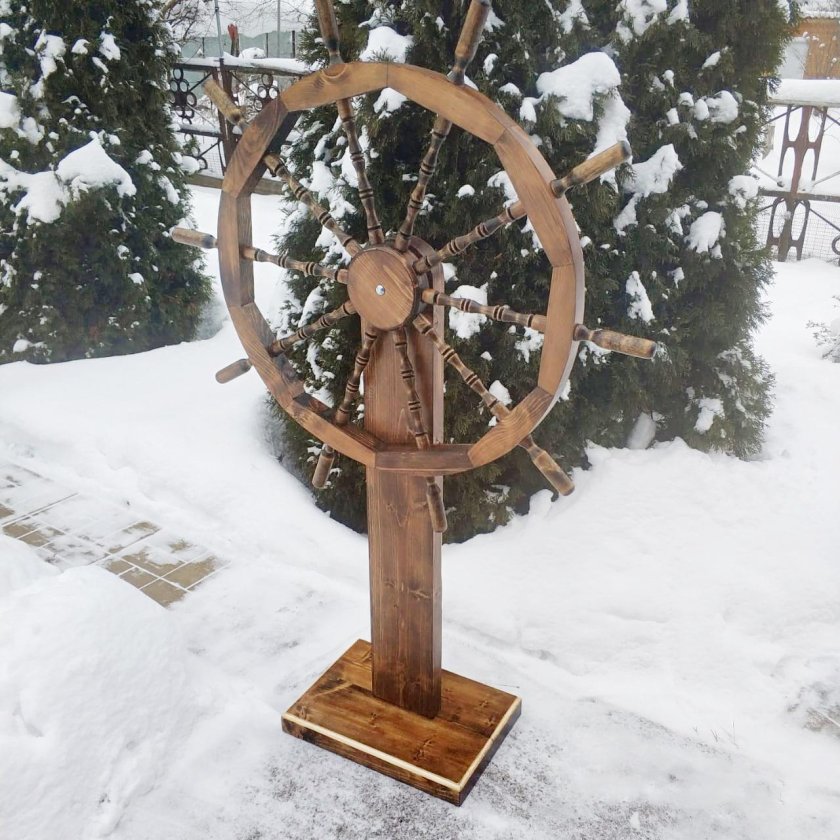 Штурвал на стойке